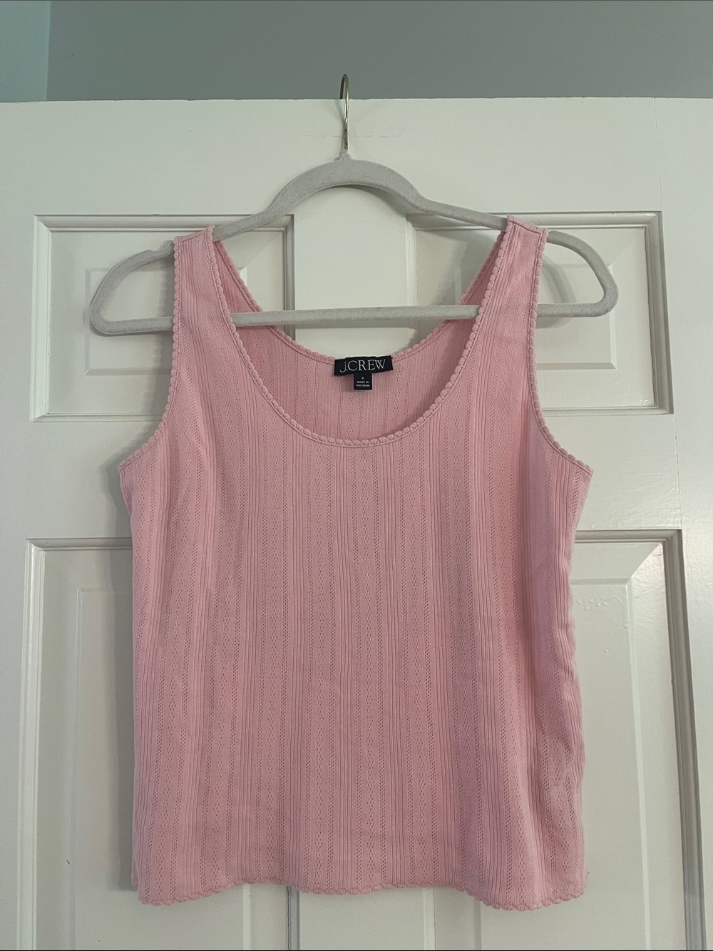J,Crew Eyelet Tank Top